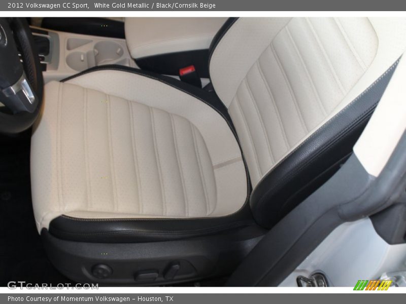 White Gold Metallic / Black/Cornsilk Beige 2012 Volkswagen CC Sport