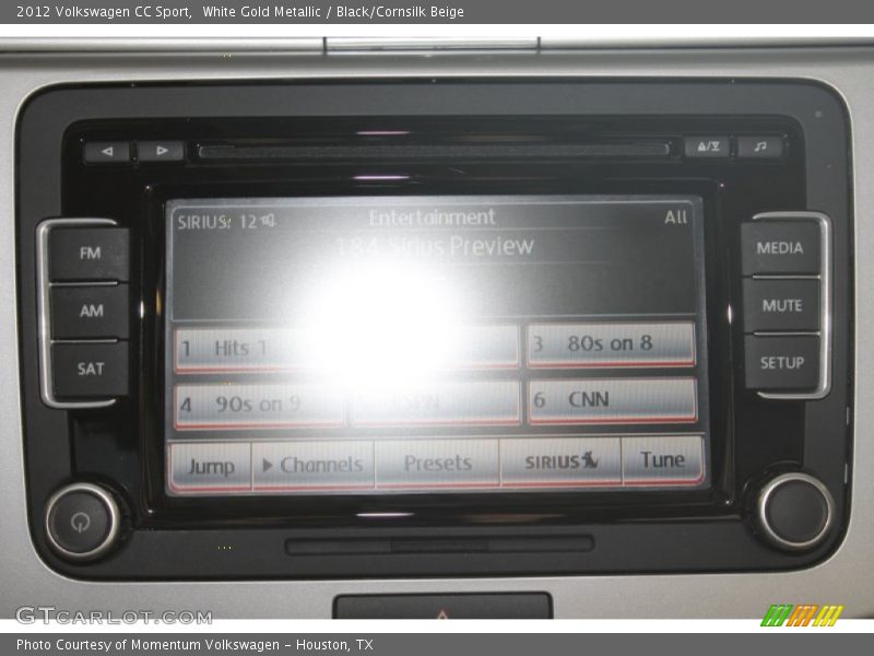 White Gold Metallic / Black/Cornsilk Beige 2012 Volkswagen CC Sport