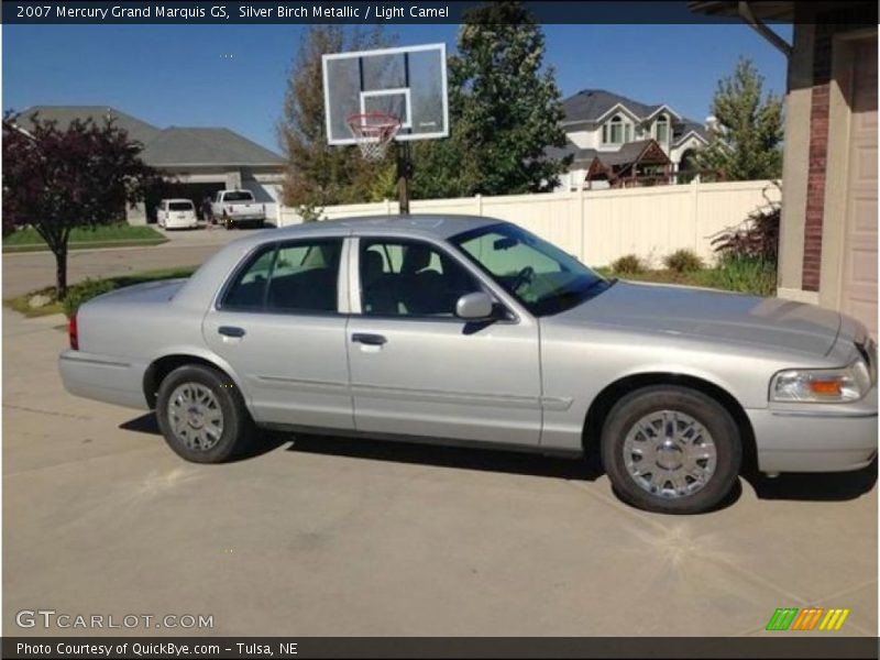 Silver Birch Metallic / Light Camel 2007 Mercury Grand Marquis GS