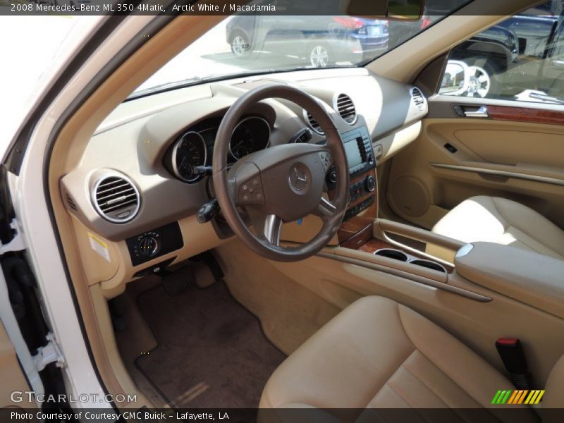 Arctic White / Macadamia 2008 Mercedes-Benz ML 350 4Matic