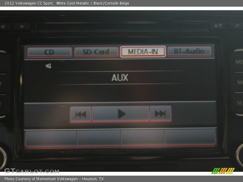 White Gold Metallic / Black/Cornsilk Beige 2012 Volkswagen CC Sport