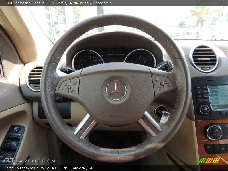 Arctic White / Macadamia 2008 Mercedes-Benz ML 350 4Matic