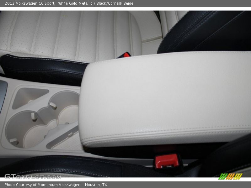 White Gold Metallic / Black/Cornsilk Beige 2012 Volkswagen CC Sport