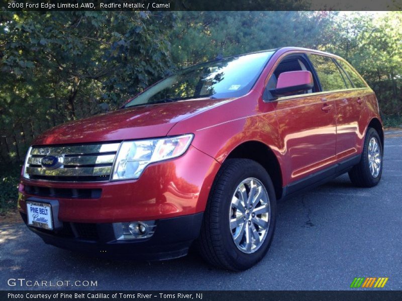 Redfire Metallic / Camel 2008 Ford Edge Limited AWD