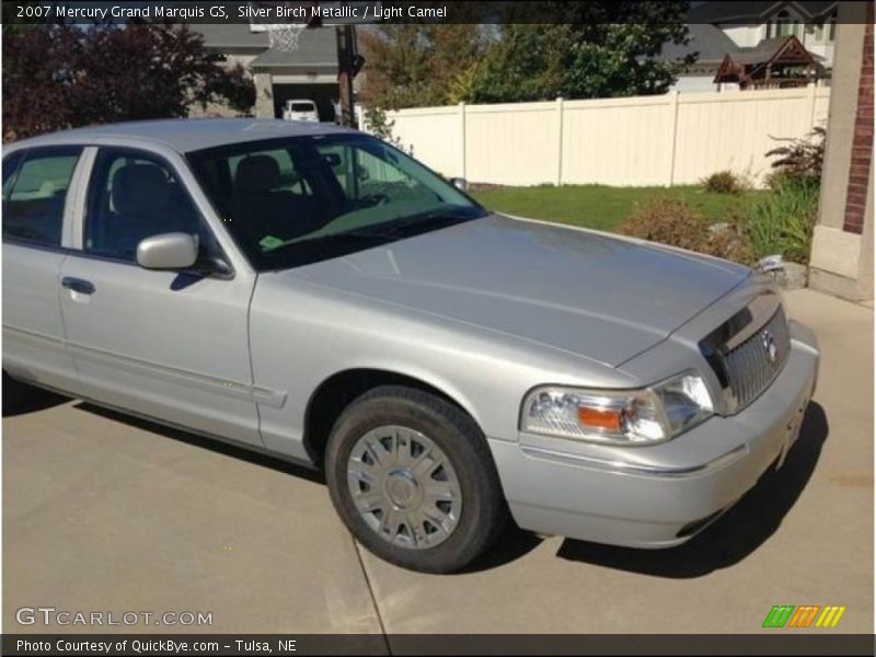 Silver Birch Metallic / Light Camel 2007 Mercury Grand Marquis GS