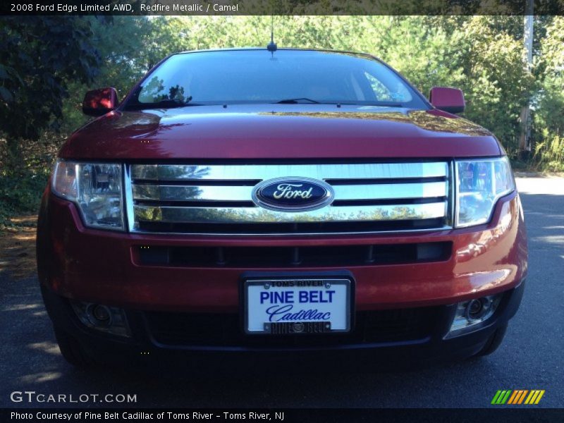 Redfire Metallic / Camel 2008 Ford Edge Limited AWD