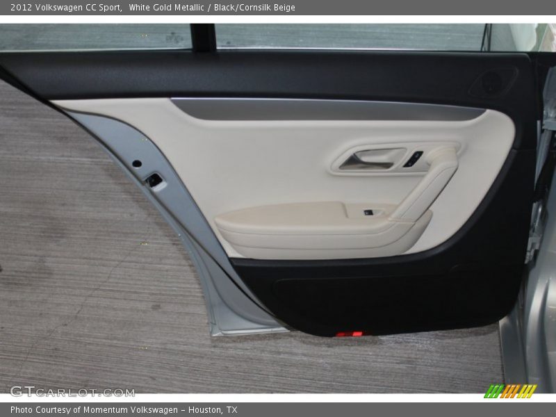 White Gold Metallic / Black/Cornsilk Beige 2012 Volkswagen CC Sport