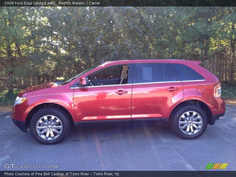 Redfire Metallic / Camel 2008 Ford Edge Limited AWD