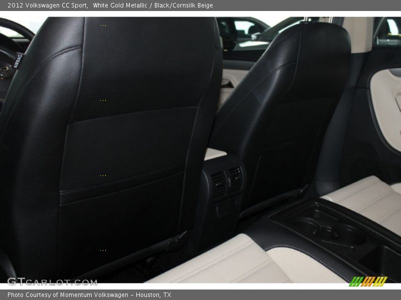 White Gold Metallic / Black/Cornsilk Beige 2012 Volkswagen CC Sport