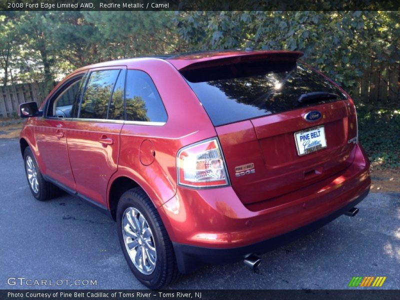Redfire Metallic / Camel 2008 Ford Edge Limited AWD