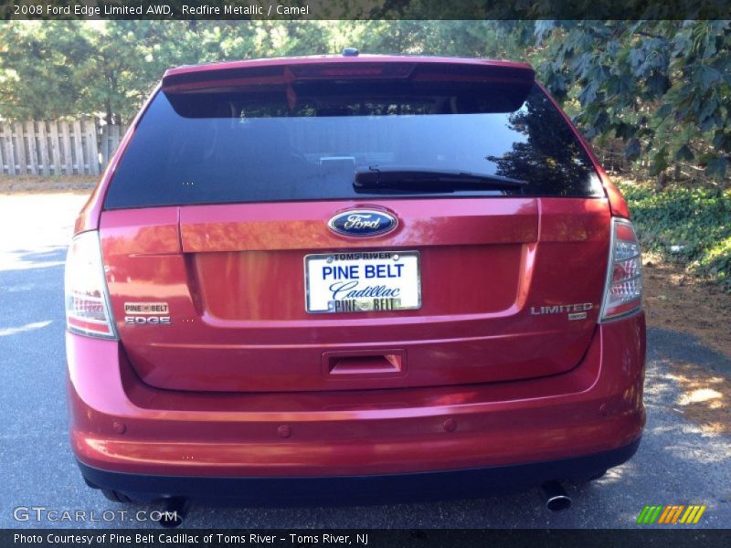 Redfire Metallic / Camel 2008 Ford Edge Limited AWD