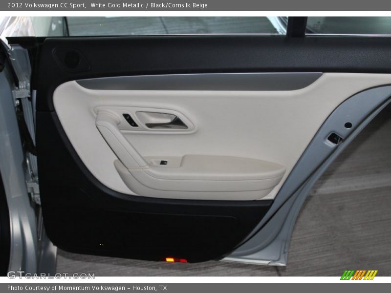 White Gold Metallic / Black/Cornsilk Beige 2012 Volkswagen CC Sport