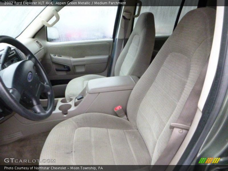 Aspen Green Metallic / Medium Parchment 2002 Ford Explorer XLT 4x4