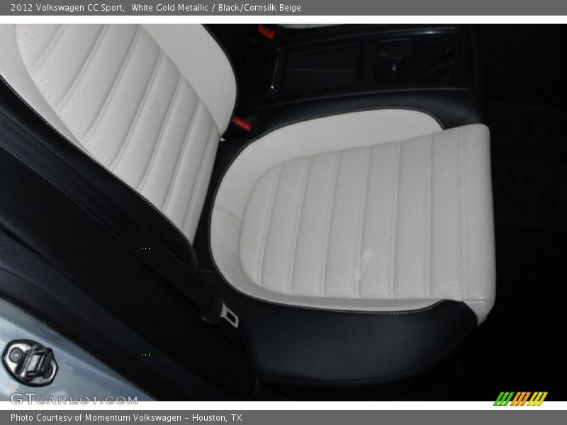 White Gold Metallic / Black/Cornsilk Beige 2012 Volkswagen CC Sport