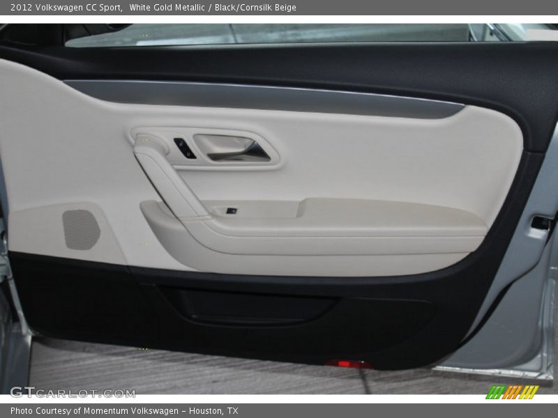 White Gold Metallic / Black/Cornsilk Beige 2012 Volkswagen CC Sport