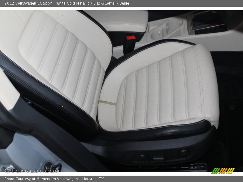 White Gold Metallic / Black/Cornsilk Beige 2012 Volkswagen CC Sport