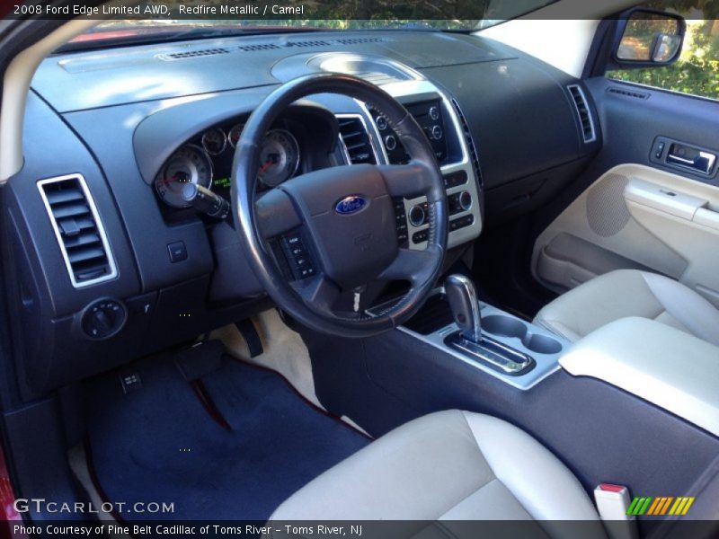 Redfire Metallic / Camel 2008 Ford Edge Limited AWD