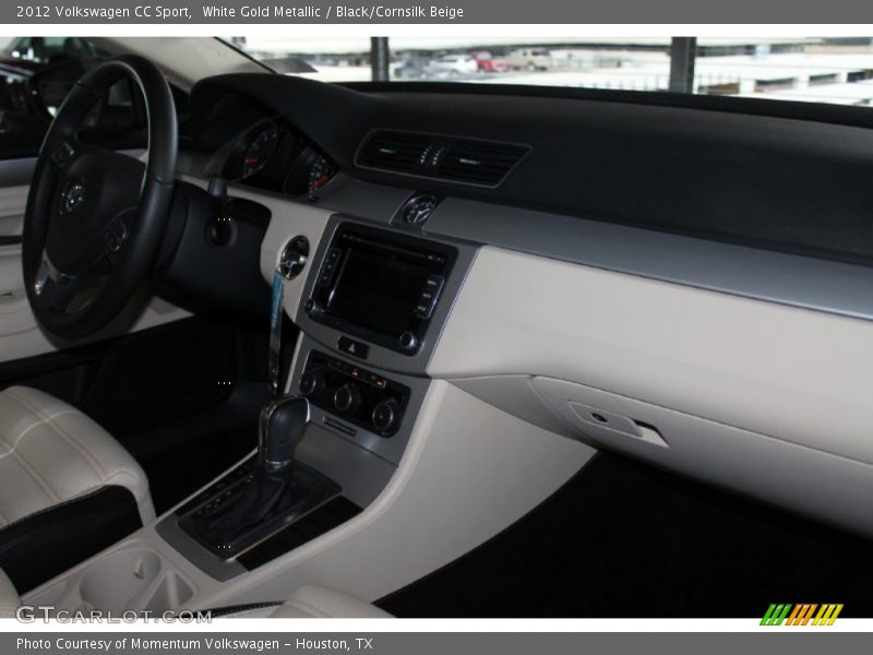 White Gold Metallic / Black/Cornsilk Beige 2012 Volkswagen CC Sport