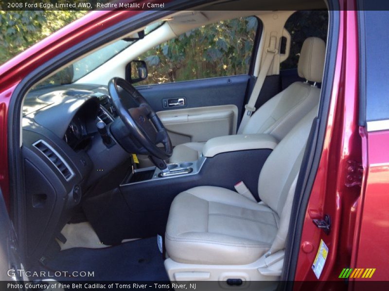 Redfire Metallic / Camel 2008 Ford Edge Limited AWD