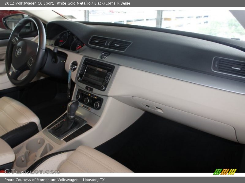 White Gold Metallic / Black/Cornsilk Beige 2012 Volkswagen CC Sport