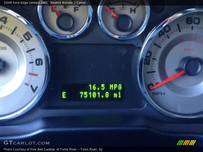 Redfire Metallic / Camel 2008 Ford Edge Limited AWD