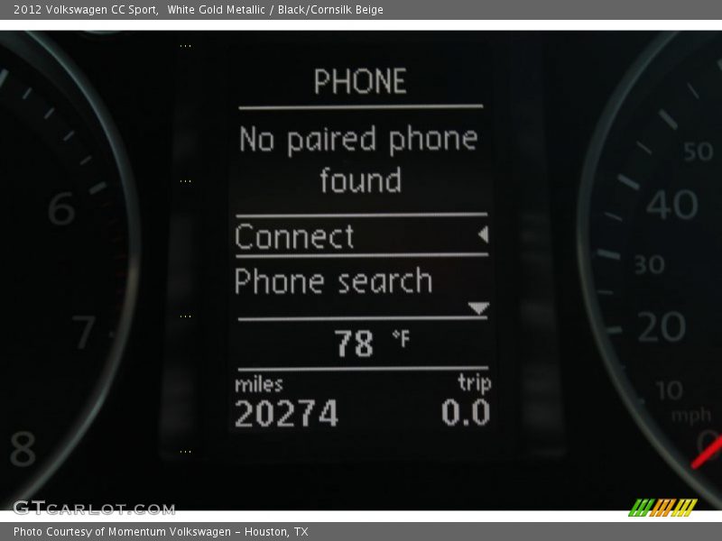 White Gold Metallic / Black/Cornsilk Beige 2012 Volkswagen CC Sport