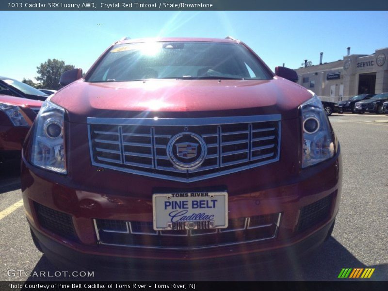 Crystal Red Tintcoat / Shale/Brownstone 2013 Cadillac SRX Luxury AWD