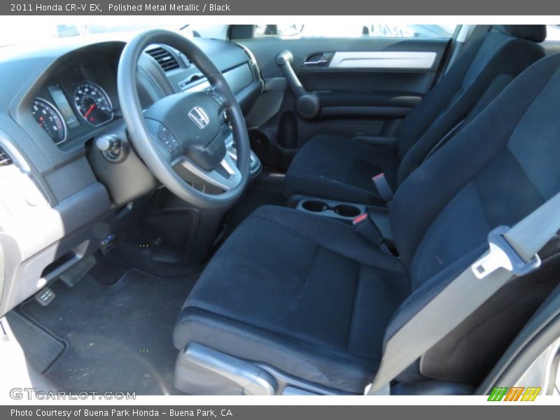 Polished Metal Metallic / Black 2011 Honda CR-V EX