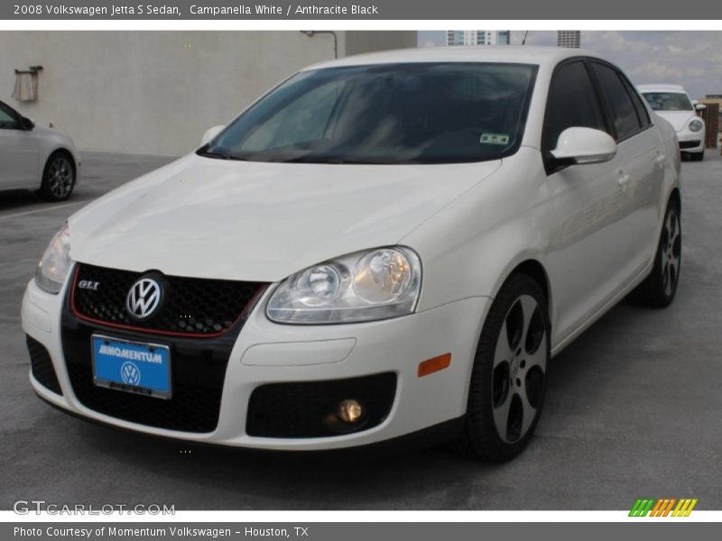 Campanella White / Anthracite Black 2008 Volkswagen Jetta S Sedan