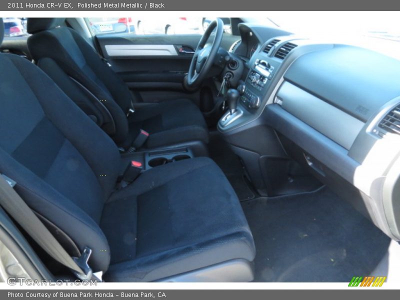 Polished Metal Metallic / Black 2011 Honda CR-V EX