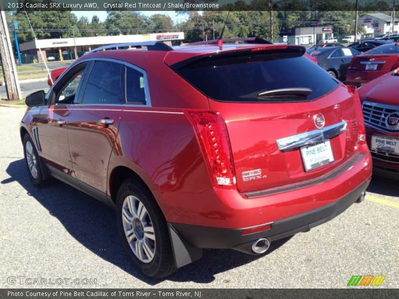 Crystal Red Tintcoat / Shale/Brownstone 2013 Cadillac SRX Luxury AWD