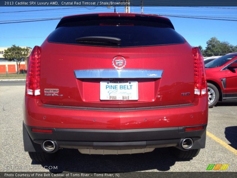 Crystal Red Tintcoat / Shale/Brownstone 2013 Cadillac SRX Luxury AWD