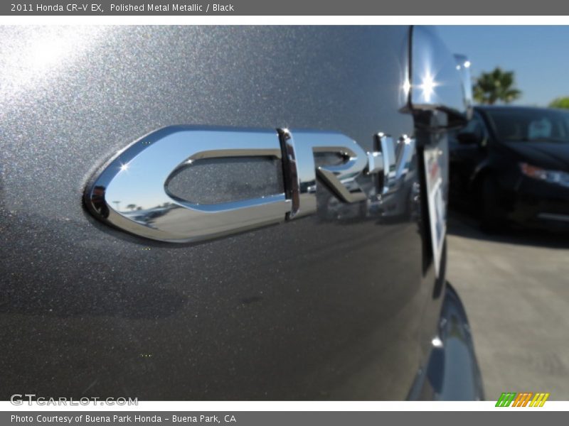 Polished Metal Metallic / Black 2011 Honda CR-V EX