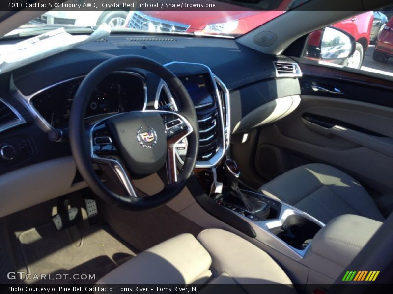Crystal Red Tintcoat / Shale/Brownstone 2013 Cadillac SRX Luxury AWD