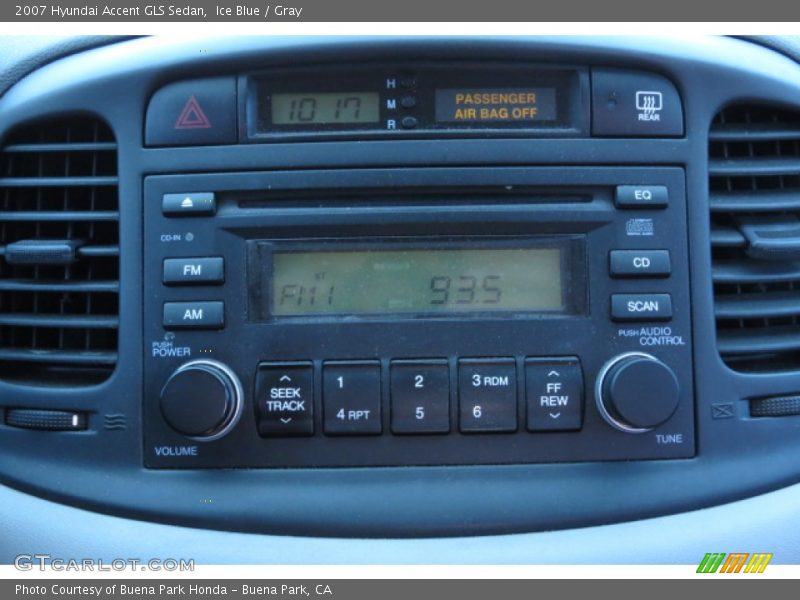 Ice Blue / Gray 2007 Hyundai Accent GLS Sedan