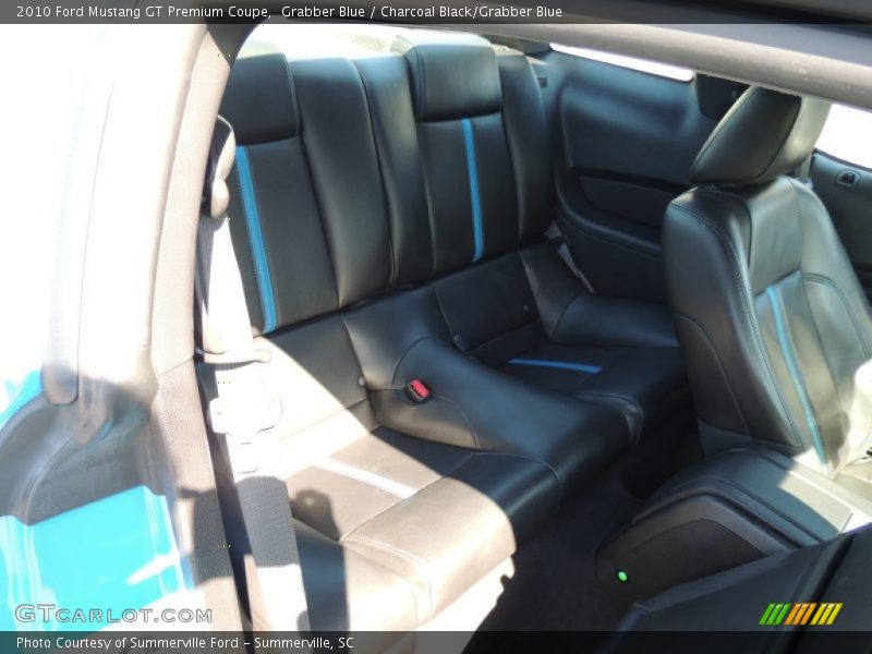 Grabber Blue / Charcoal Black/Grabber Blue 2010 Ford Mustang GT Premium Coupe