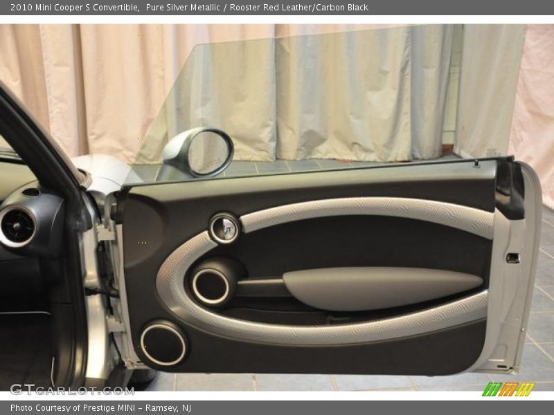 Pure Silver Metallic / Rooster Red Leather/Carbon Black 2010 Mini Cooper S Convertible