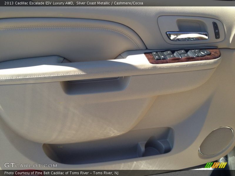 Silver Coast Metallic / Cashmere/Cocoa 2013 Cadillac Escalade ESV Luxury AWD