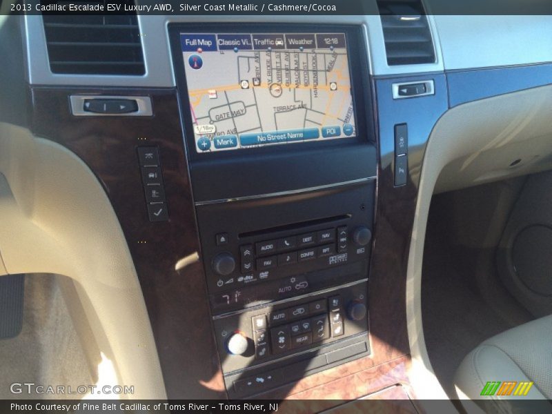 Silver Coast Metallic / Cashmere/Cocoa 2013 Cadillac Escalade ESV Luxury AWD