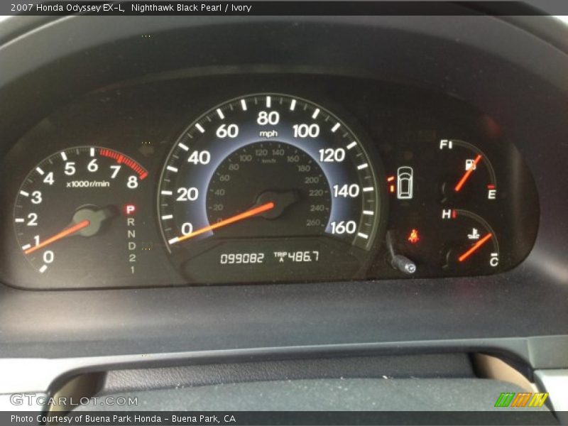 Nighthawk Black Pearl / Ivory 2007 Honda Odyssey EX-L