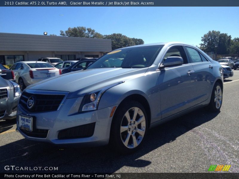 Glacier Blue Metallic / Jet Black/Jet Black Accents 2013 Cadillac ATS 2.0L Turbo AWD