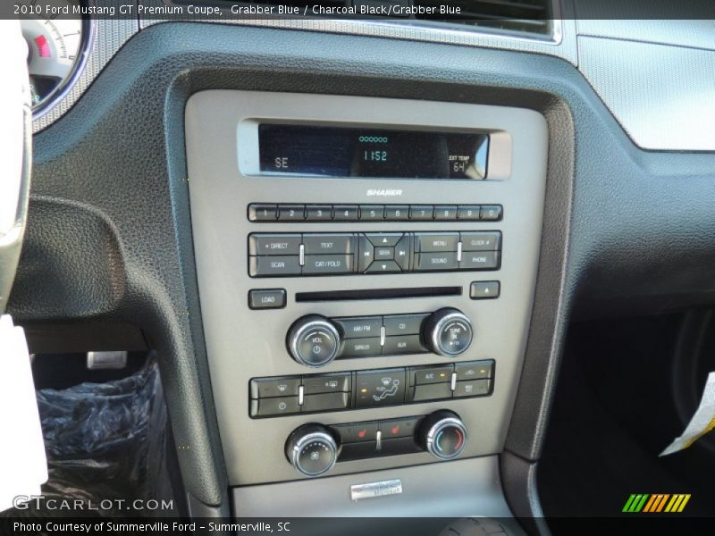 Grabber Blue / Charcoal Black/Grabber Blue 2010 Ford Mustang GT Premium Coupe