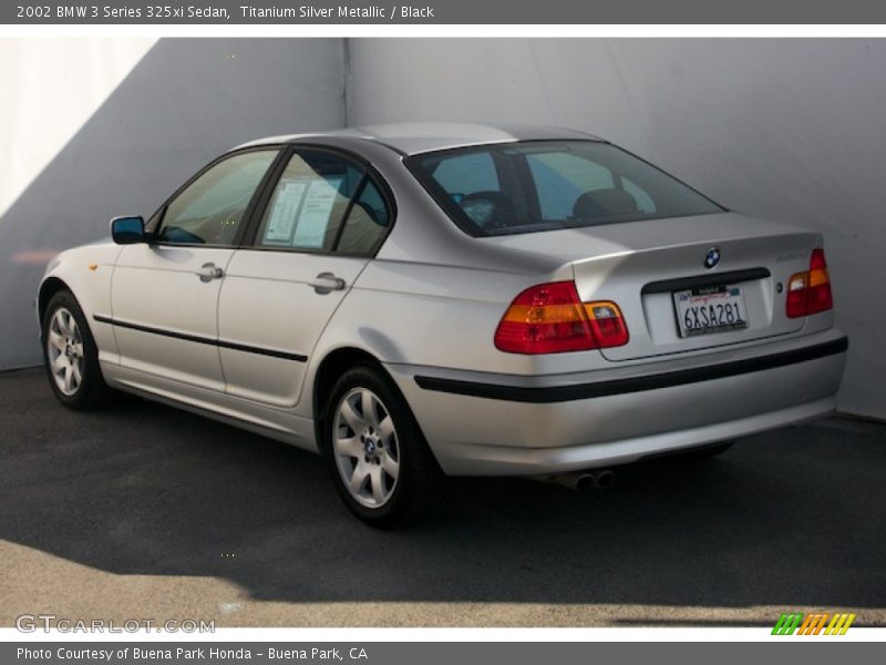 Titanium Silver Metallic / Black 2002 BMW 3 Series 325xi Sedan