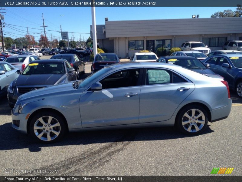 Glacier Blue Metallic / Jet Black/Jet Black Accents 2013 Cadillac ATS 2.0L Turbo AWD