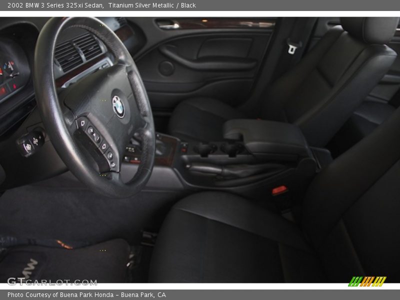 Titanium Silver Metallic / Black 2002 BMW 3 Series 325xi Sedan