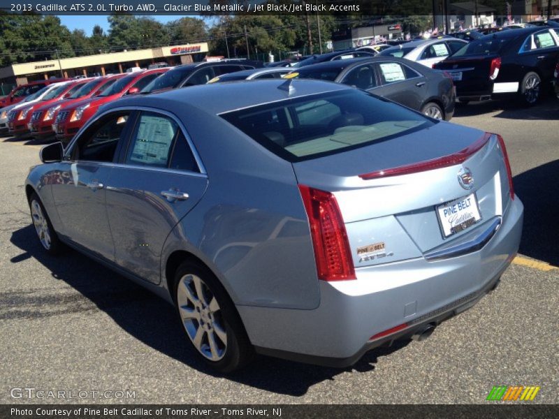 Glacier Blue Metallic / Jet Black/Jet Black Accents 2013 Cadillac ATS 2.0L Turbo AWD