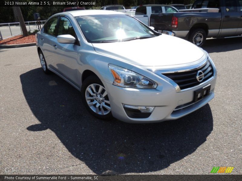 Brilliant Silver / Charcoal 2013 Nissan Altima 2.5 S
