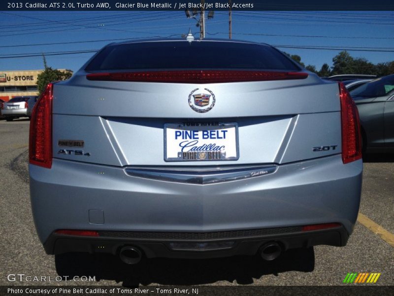Glacier Blue Metallic / Jet Black/Jet Black Accents 2013 Cadillac ATS 2.0L Turbo AWD