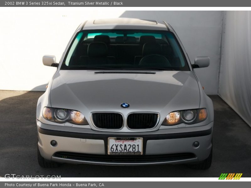 Titanium Silver Metallic / Black 2002 BMW 3 Series 325xi Sedan