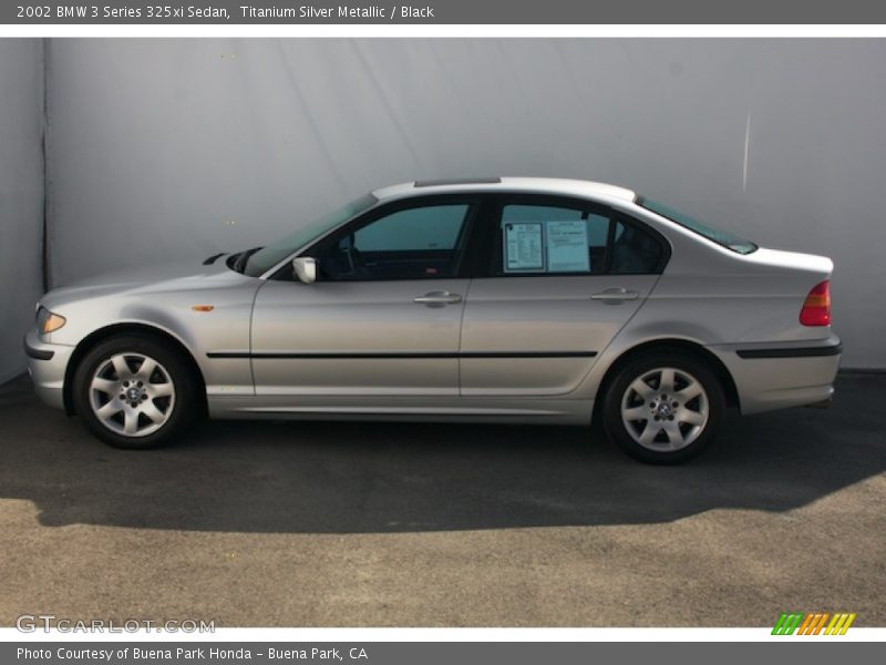 Titanium Silver Metallic / Black 2002 BMW 3 Series 325xi Sedan